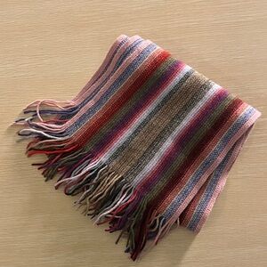 Wool Scarf from Scottish Cashmere on Etsy (Multi Pink)